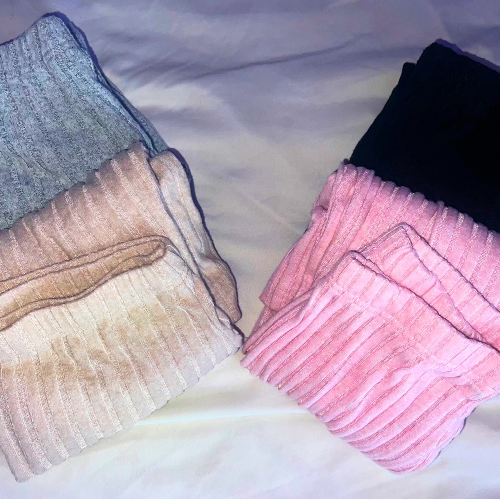 Cozy Ribbed Lounge Pants Set
